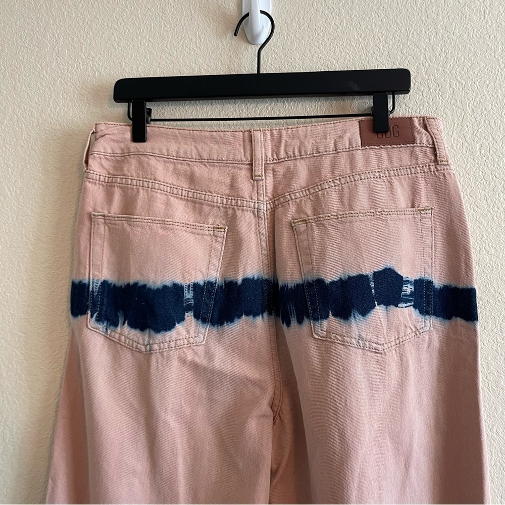 Urban Outfitters BDG Pink Tie-Dye Puddle Jeans High Rise Slouchy Women's Size 32 - Picture 9 of 12